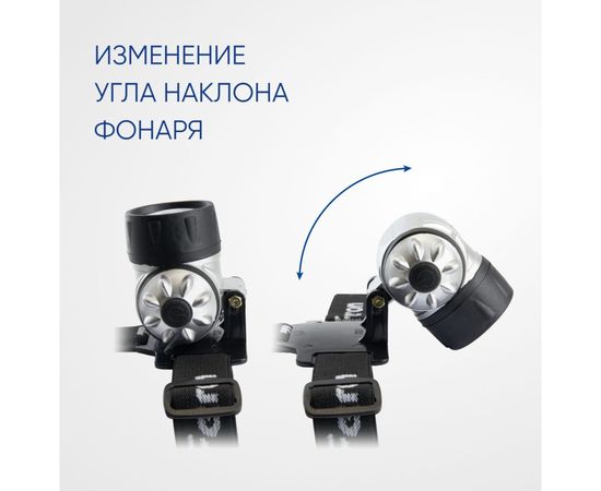 Налобный фонарь FERON на батарейках TH2304 3xAAA, 3W 14LEDs IP44 пластик 41708 – изображение 3