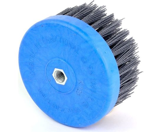 Щетка чашечная нейлоновая 1-019 130 мм; P120 по дереву для шлифовки на УПМ/УШМ OSBORN 614.916-9331 – изображение 3