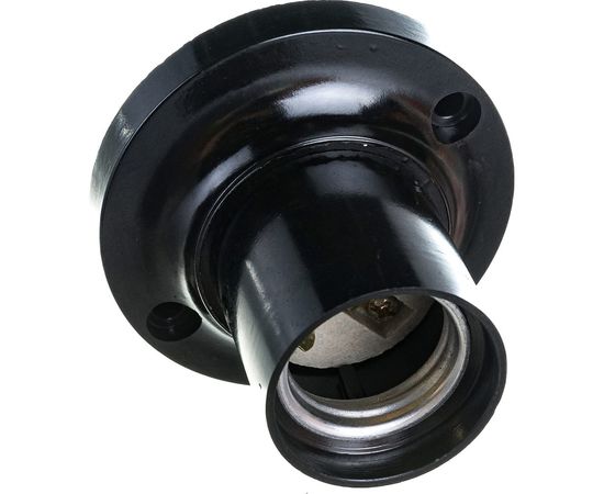 Потолочный карболитовый патрон IEK, Пкб27-04-К21 Е27, черный EPK12-04-02-K01 – изображение 3