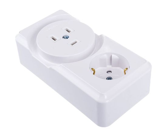 Розетка Bylectrica к электроплите+ 1-местная розетка с заз. контактом ОУ комбинированная БРА32-016 – изображение 4