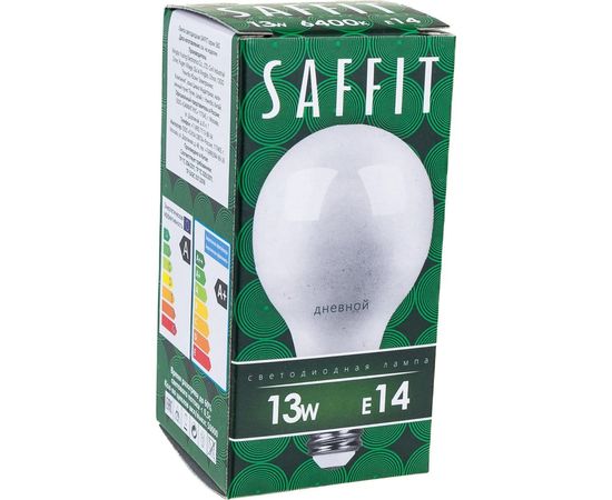 Светодиодная лампа SAFFIT SBG4513, G45 шар, 13W 230V E14 6400К, 1070Lm, угол рассеивания 220 55159 – изображение 4