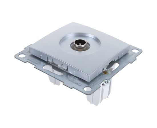 Механизм антенной розетки GUSI ELECTRIC Bravo одинарной, СУ, серебро С10А1-004 – изображение 4
