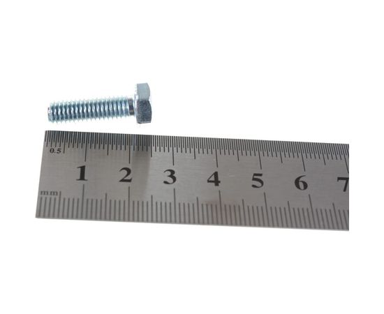 Болт Стройметиз полная резьба DIN933 М6х20, класс прочности 5.8, цинк 100 шт. 3011228 – изображение 4