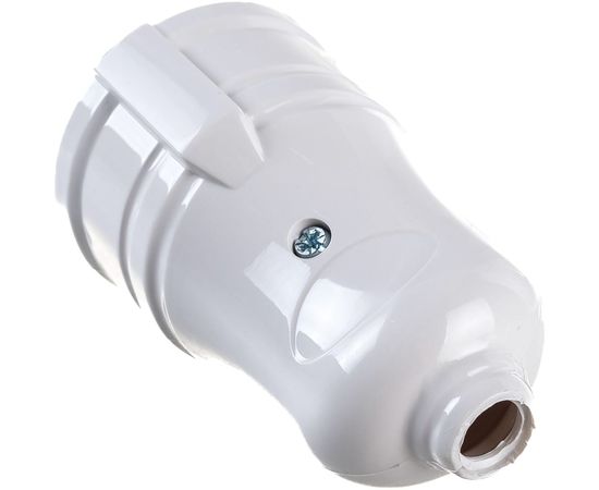 Разборная прямая розетка IEK РПп10-01-Ст, с заземляющим контактом, 16А, белая ERP10-16-01-K01 – изображение 4