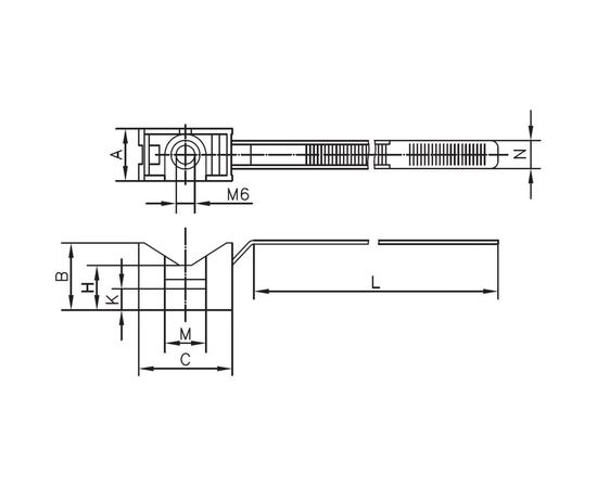 Держатель DKC с хомутиком, диаметр 25 - 63мм 100шт 51263 – изображение 5