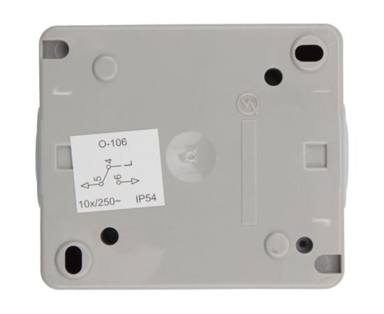 Одноклавишный накладной выключатель KRANZ IP54 серый KR-78-0608 – изображение 7