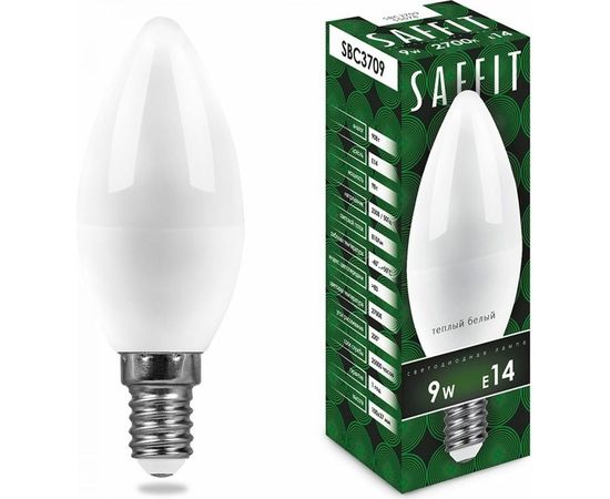 Светодиодная лампа SAFFIT 9W 230V E14 2700K, SBC3709 55078 