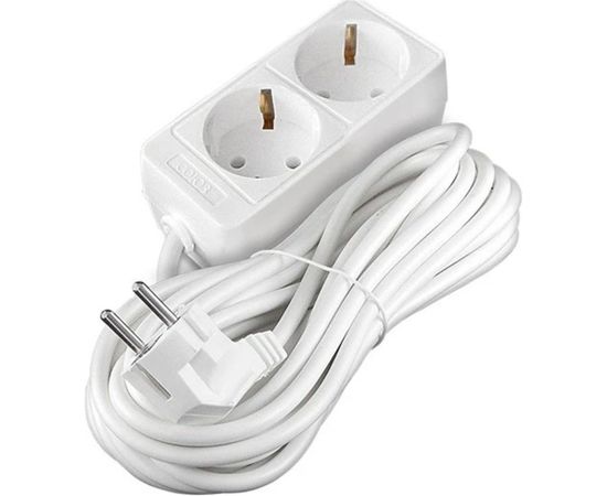 Бытовой удлинитель СОЮЗ ТМ 2200 Вт, с заземлением, 2 гнезда, ПВС, 7м 481S-9207 