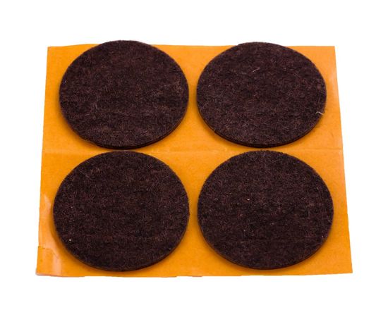 Подкладка ЕВРОПАРТНЕР фетр, корич. 28мм 12шт. 6 9185 2 