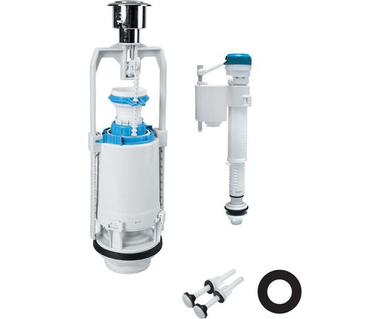 Одноуровневая водосливная арматура нижний подвод Тип А, круглая резинка IDDIS F012400-0004 