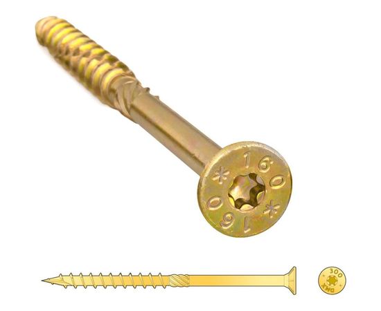 Конструкционный шуруп Rusconnect 5х120 мм, потайная головка 50 шт. 3105121 – изображение 2