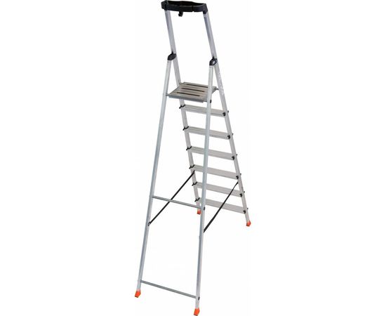 Свободностоящая стремянка Krause MONTO SAFETY 2К заглушки, 8 ступеней 128980 – изображение 2