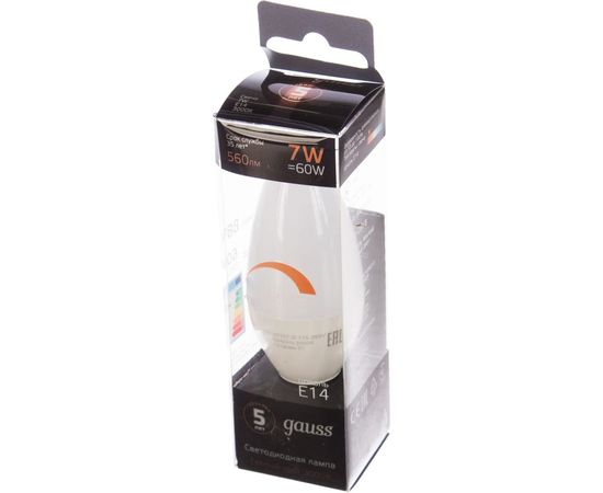 Лампа Gauss LED Свеча-dim E14 7W 560lm 3000К 103101107-D – изображение 2
