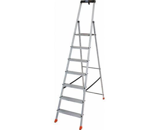 Свободностоящая стремянка Krause MONTO SAFETY 2К заглушки, 8 ступеней 128980 – изображение 3