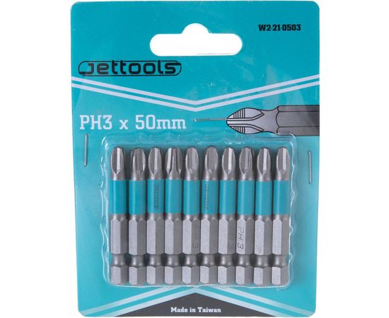 Насадка магнитная для больших нагрузок (10 шт; 50 мм; PH3) Jettools W2-21-0503 – изображение 3