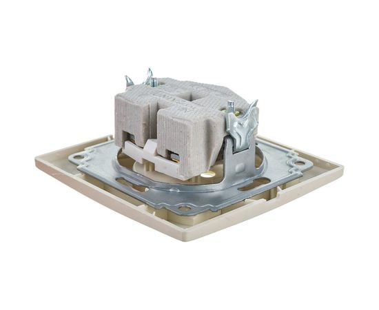 Розетка б/з UNIVersal Севиль слоновая кость ivory Б-С0022 – изображение 3