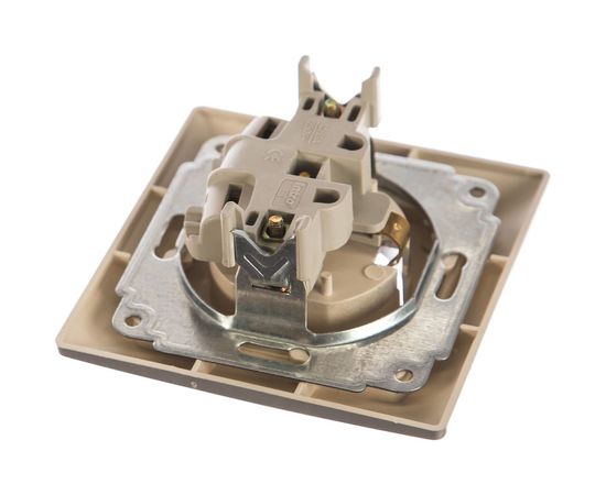 Розетка Intro 420203 2PE Schuko, 16А, 250В, СУ, Solo, алюминий Б0043314 – изображение 3