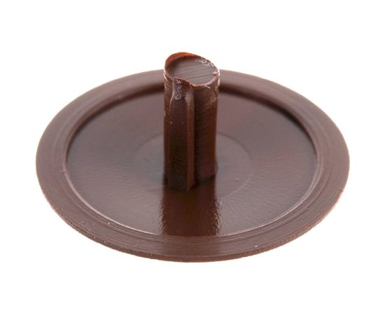 Заглушка на шуруп-стяжку ЕВРОПАРТНЕР 7 мм коричневая 45 шт. 16 2753 4 – изображение 3