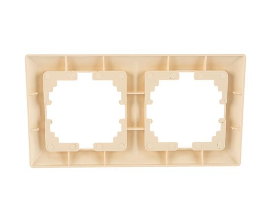 Рамка Intro 450202 на 2 поста, СУ, Solo, слоновая кость Б0043411 – изображение 3