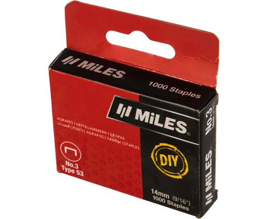 Скобы тип 53 (1000 шт; 14 мм) Miles N3-14-D – изображение 4