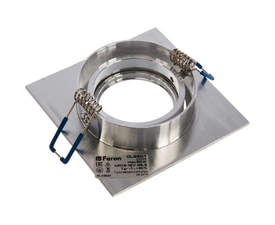 Встраиваемый потолочный светильник FERON MR16 G5.3, хром DL2801 32639 – изображение 4
