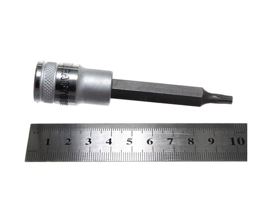 Торцовая удлиненная бита-головка TORX Т27, 1/2" Kraftool INDUSTRIE QUALITAT 27906-27_z*01 – изображение 5