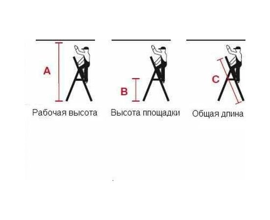 Стремянка, анодированные боковины Krause MONTO SECURO, 5 ступеней 126436 – изображение 7
