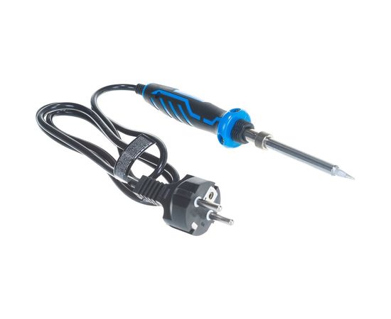 Паяльник с двухкомпонентной рукояткой, с защитным колпачком, керамическим нагревательным элементом, 40Вт, конус Зубр ПРОФЕССИОНАЛ 55413-40 – изображение 8