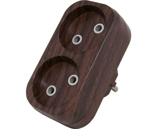 Блок TDM на 2 гнезда 2П б/з плоский 6А 250B Эко SQ1806-0078 