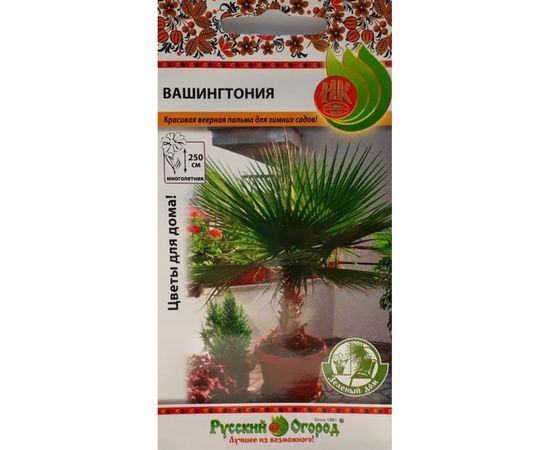 Семена РУССКИЙ ОГОРОД Цветы Пальма Вашингтония 4 шт. 732185 