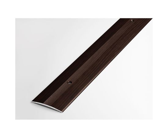 Порог прямой алюминиевый декоративный (37 мм, 1,8 м, Дуб венге) ЛУКА УТ000002342 