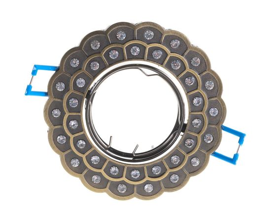 Литой поворотный светильник ЭРА KL36А GAB cо стразами MR16, 12V/220V, 50W Б0003796 