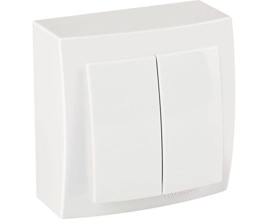 Выключатель NILSON 2ОП белый Themis naturel 26111003 