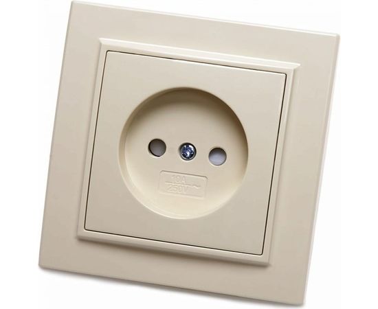 Розетка STEKKER 1-местн.б/з 220В 10А с защитн. шторкой серия Эрна слоновая кость PST10-9009-02 39235 