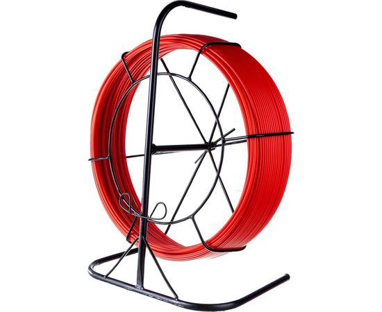 Протяжка для кабеля мини OlmiOn УЗК d=6 мм L=100 м в напольной кассете №3, красный СП-К3-6/100 