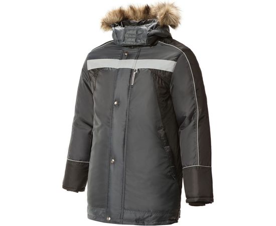 Утепленная куртка СОЮЗСПЕЦОДЕЖДА Ямал темно-серая/черная, р. 52-54, рост 170-176 2000000009339 