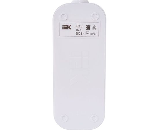 Переносная разборная розетка с выключателем IEK К02В, 2 места, CLASSIC KYP11-16-02-00-ZK – изображение 2