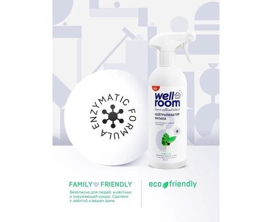 Нейтрализатор запаха Wellroom мята WRH_OM500 – изображение 2