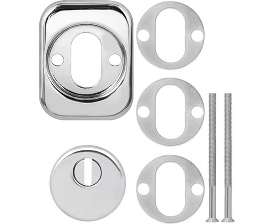 Броненакладка Fuaro DEF 4286 SQ XL квадрат, хром CP-8 39691 – изображение 2