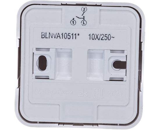 Двухклавишный выключатель Schneider Electric ОП BLANCA сх.5 10А 250В SchE BLNVA105111 1210453 – изображение 2