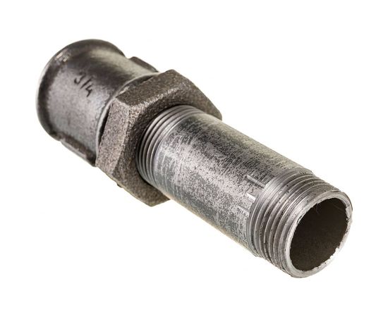 Сгон ДТРД стальной, в сборе с муфтой и контргайкой чугунными Ду 20 (3/4"") L-110 12200110 – изображение 2