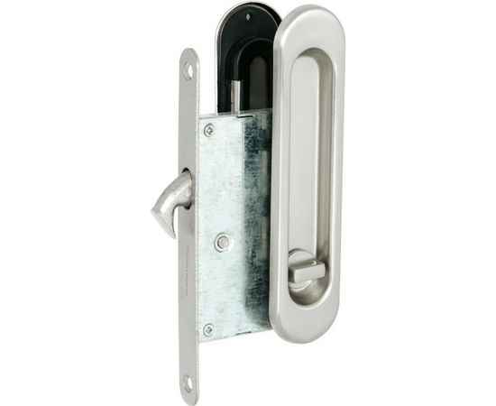 Ручка с замком для раздвижных дверей Palladium 01 BK SN 11945 – изображение 3