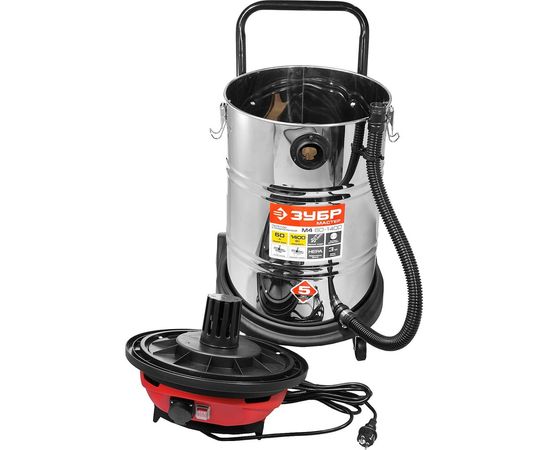 Строительный пылесос ЗУБР МАСТЕР М3-60 ПУ-60-1400 М4 – изображение 3