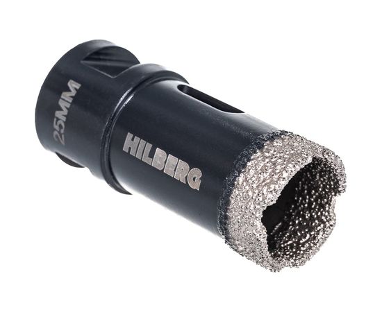 Коронка алмазная по керамике и керамограниту Super Hard (25 мм; M14) Hilberg HH625 – изображение 3