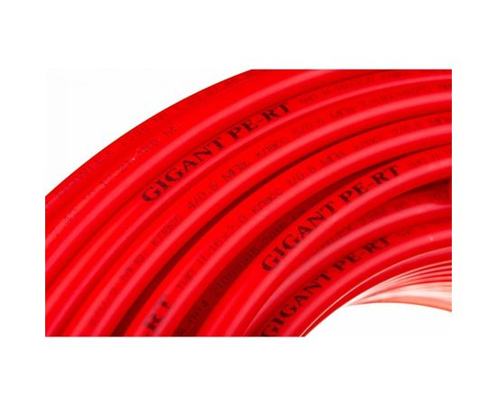 Труба из полиэтилена повышенной термостойкости Gigant PE-RT 16х2.0 мм, красный, 200 м GSG-19 – изображение 4