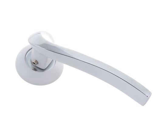 Дверная ручка RENZ Моретти матовый супер белый/хром блестящий, 2 шт. INDH 424-08 MSW/CP – изображение 4