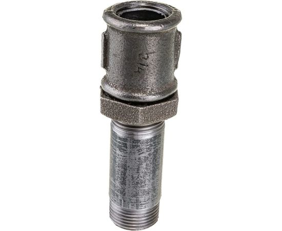 Сгон ДТРД стальной, в сборе с муфтой и контргайкой чугунными Ду 20 (3/4"") L-110 12200110 – изображение 4