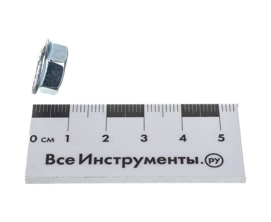 Шестигранная гайка с фланцем BEFAST DIN 6923, покрытие белый цинк М8, 100 шт. 6923F08S – изображение 4