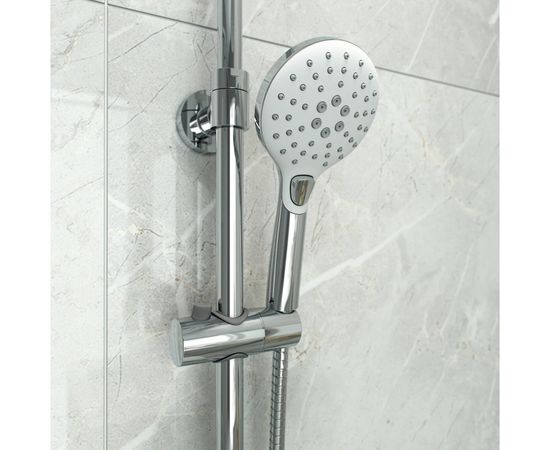 Душевой гарнитур с верхней лейкой IDDIS, белый, Ray, RAYSW3Fi76 – изображение 5