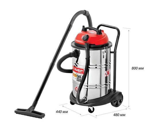 Строительный пылесос ЗУБР МАСТЕР М3-60 ПУ-60-1400 М4 – изображение 10